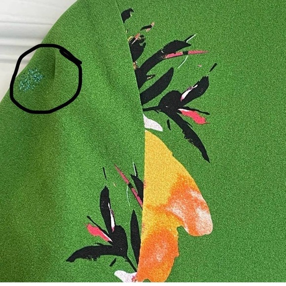 A.L.C. Cora Floral Print 100% Silk Wrap Dress Size 6 - Picture 12 of 12